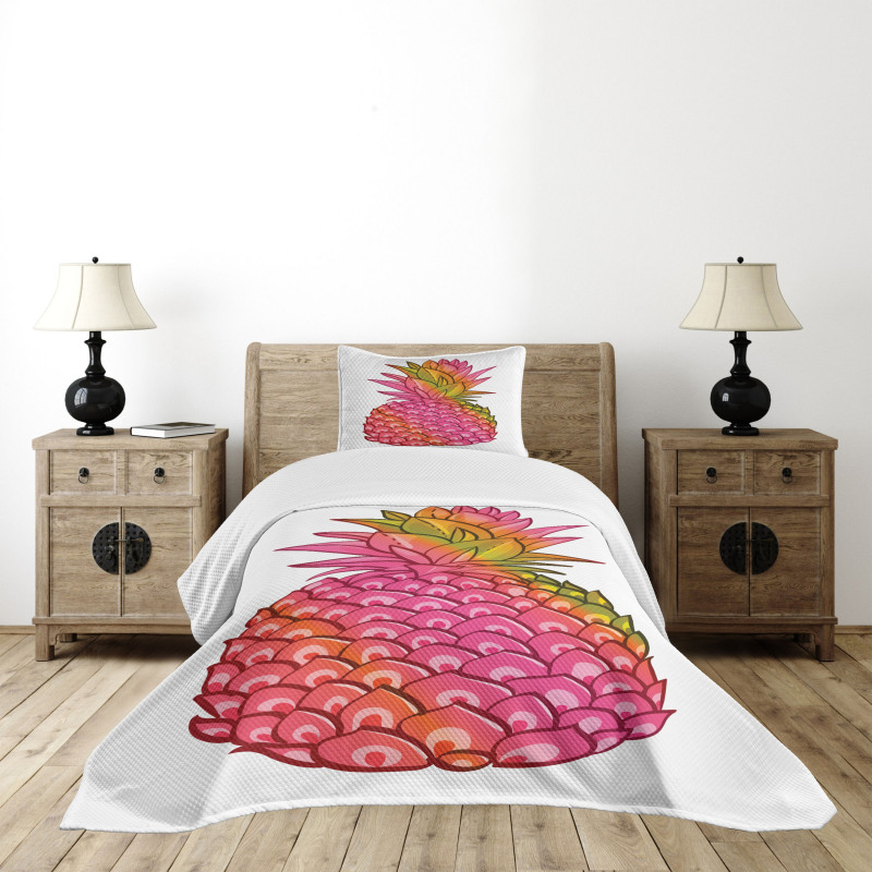 Tropical Organic Fruit Bedspread Set