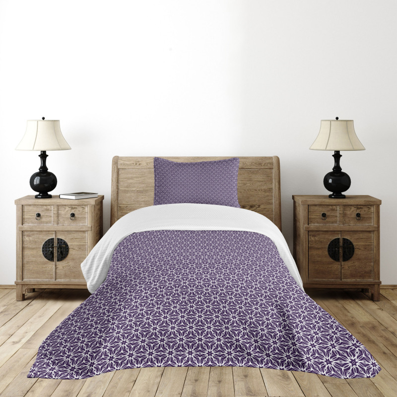 Monotone Design Romantic Bedspread Set