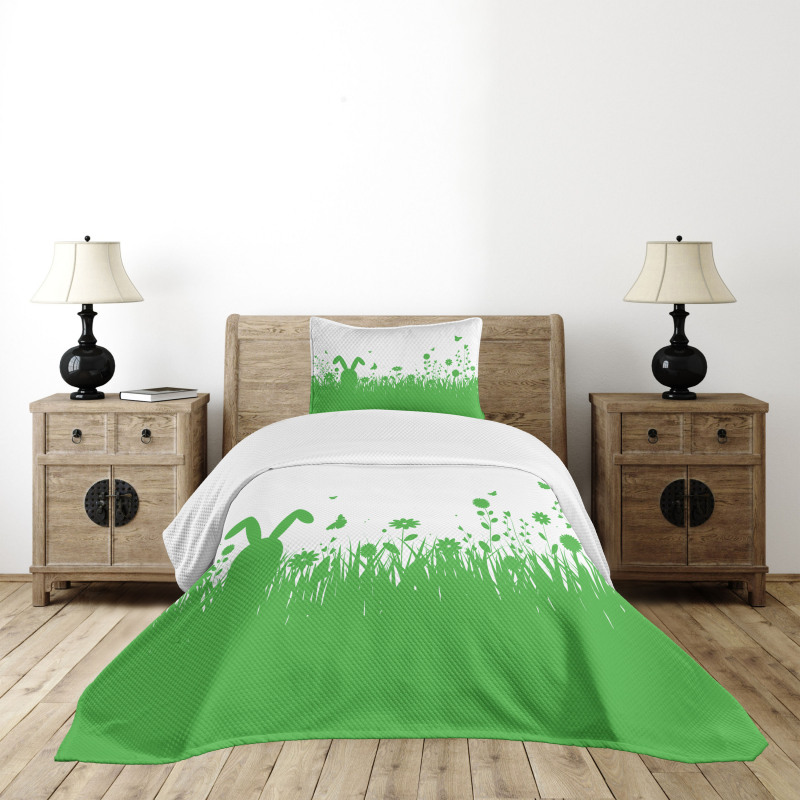 Green Spring Field Easter Bedspread Set