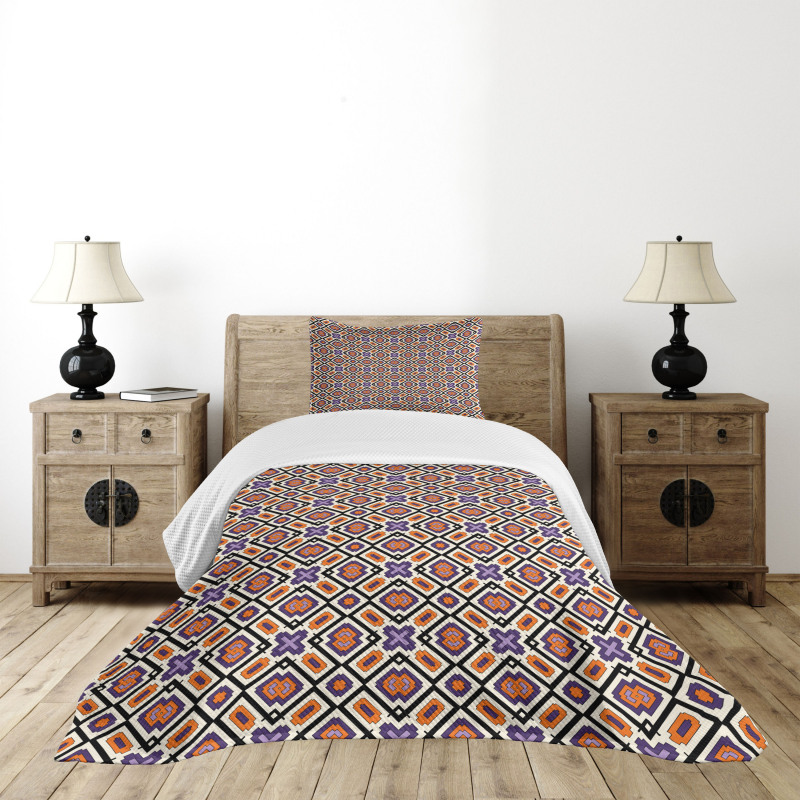 Composition of Shapes Bedspread Set