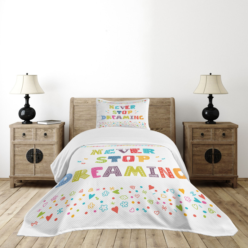 Assortment of Childish Motifs Bedspread Set