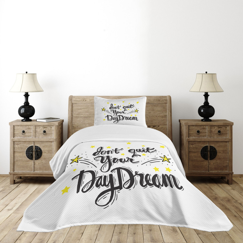 Don't Quit Your Daydream Star Bedspread Set