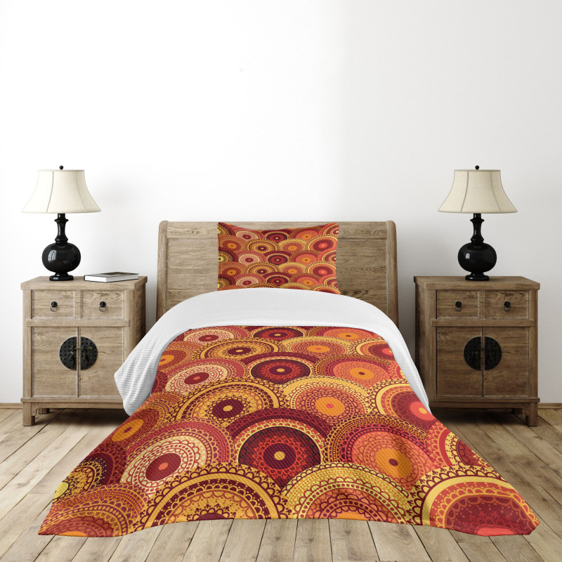 Mandala Round Bedspread Set