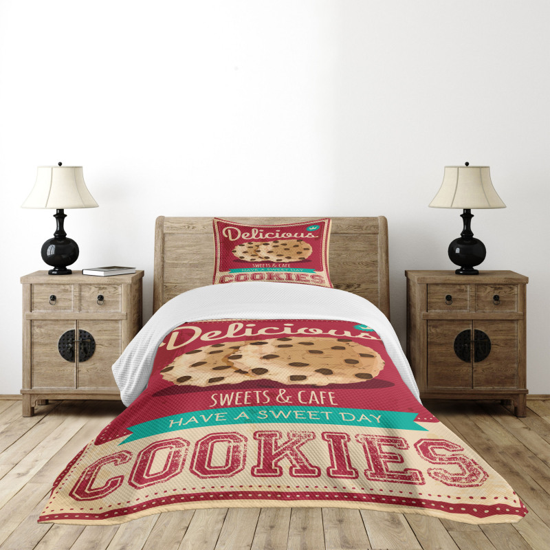 Chocolate Chip on a Poster Bedspread Set