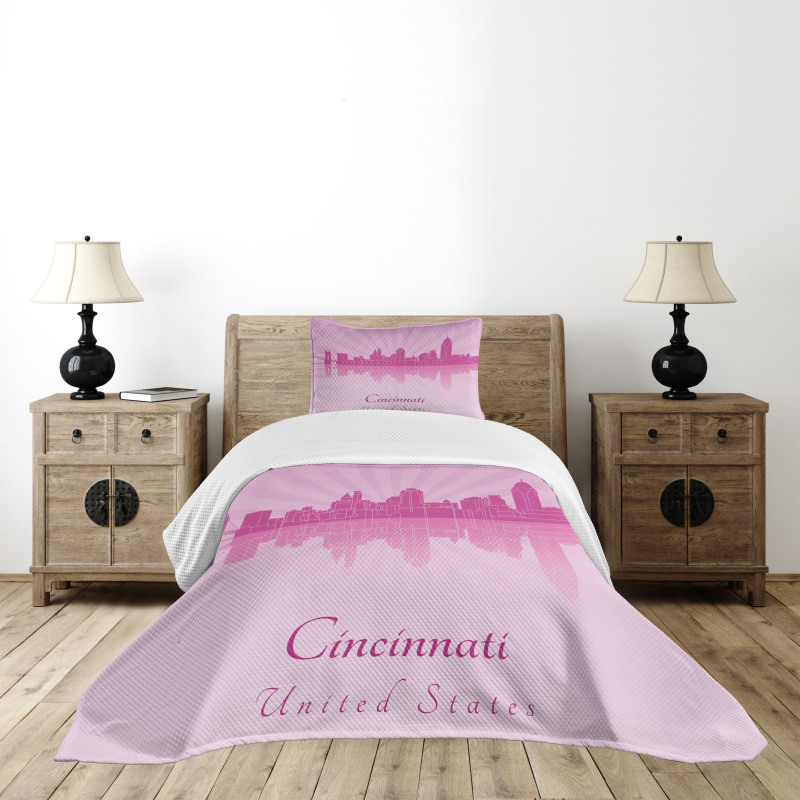 Sun Rays Travel Tourism Bedspread Set