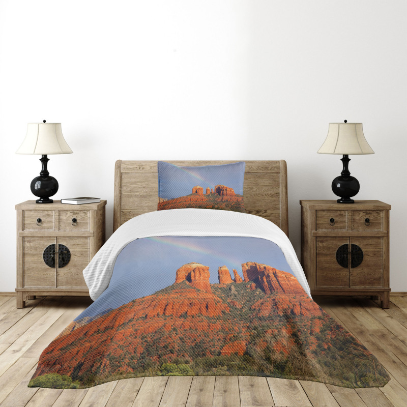 Rainbow Above Grand Canyon Bedspread Set