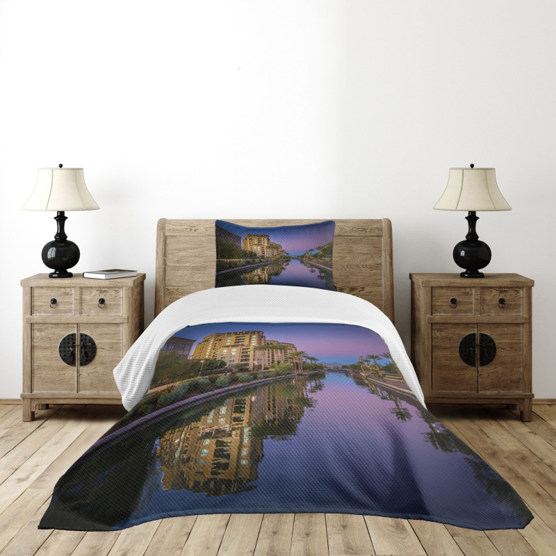 Az Canal Architecture Dusk Bedspread Set