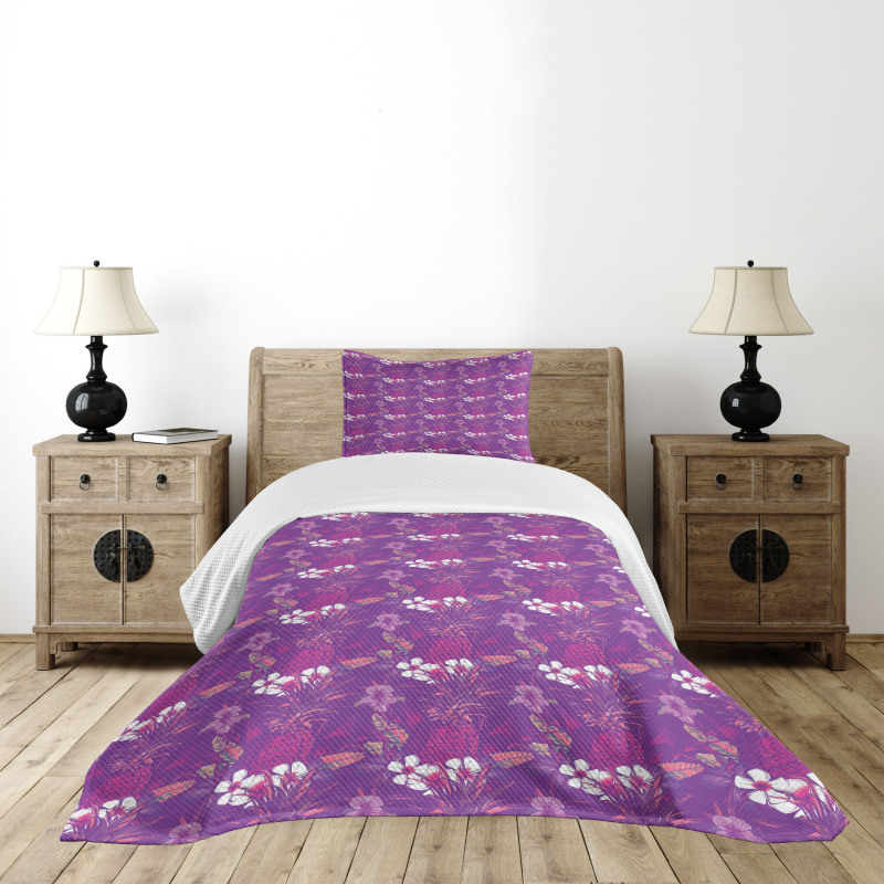 Leaves Summer Bedspread Set