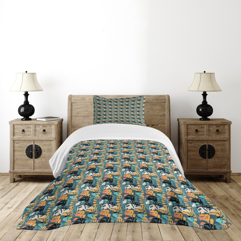 Modern Abstract Art Theme Bedspread Set