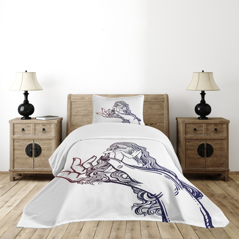 Fairytale on a Human Hand Bedspread Set