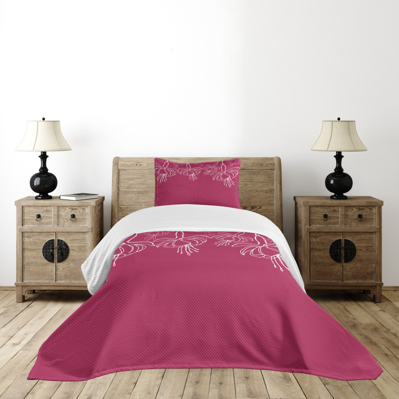 Floral Summer Time Blossoms Bedspread Set