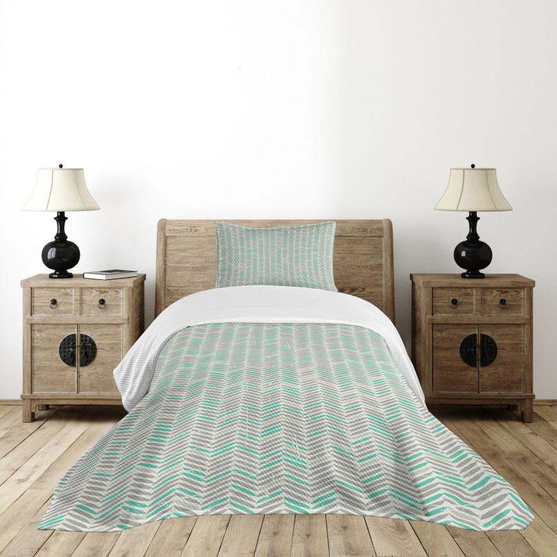 Boho Vintage Zigzags Bedspread Set