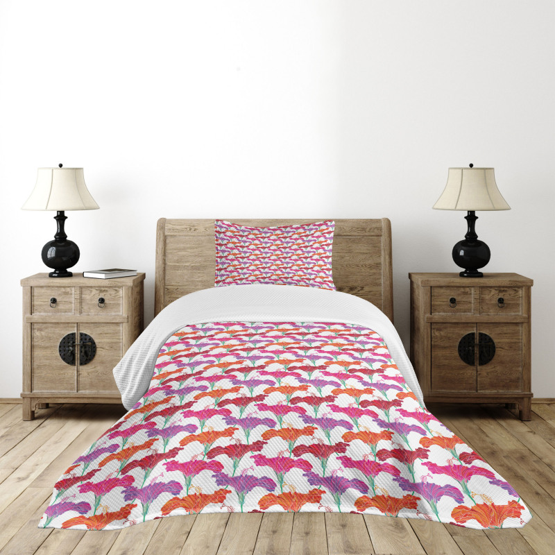 Romantic Petals Design Bedspread Set