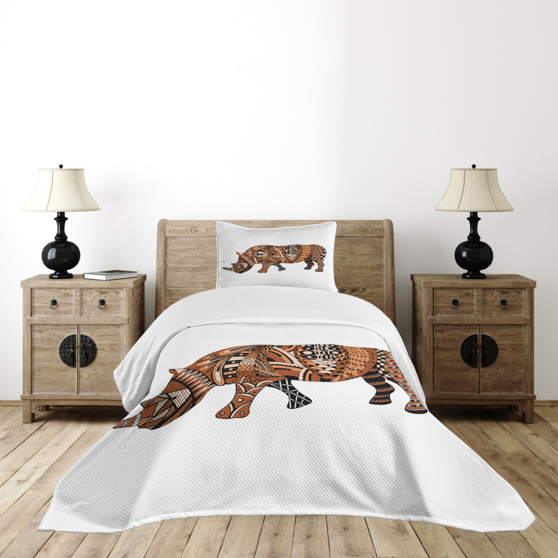 Assortment of Motifs Bedspread Set