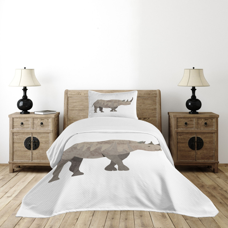 Herbivore Animal Monochrome Bedspread Set