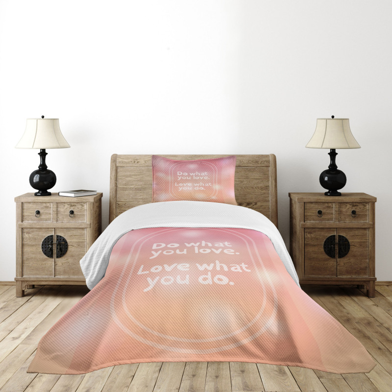 Pastel Colored Bokeh Effect Bedspread Set