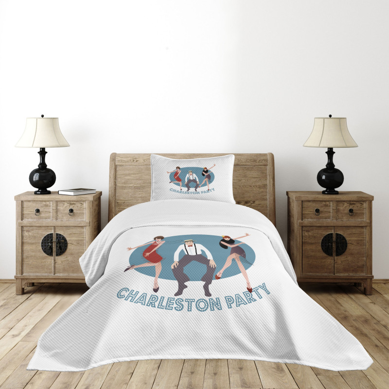 Vintage Dancing People Bedspread Set