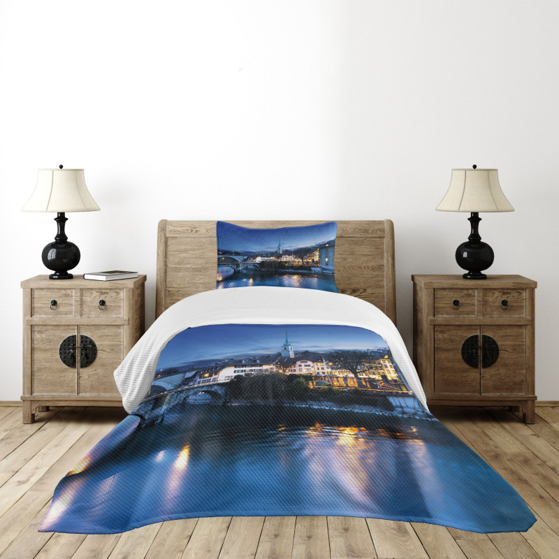 Classical Buildings Bedspread Set