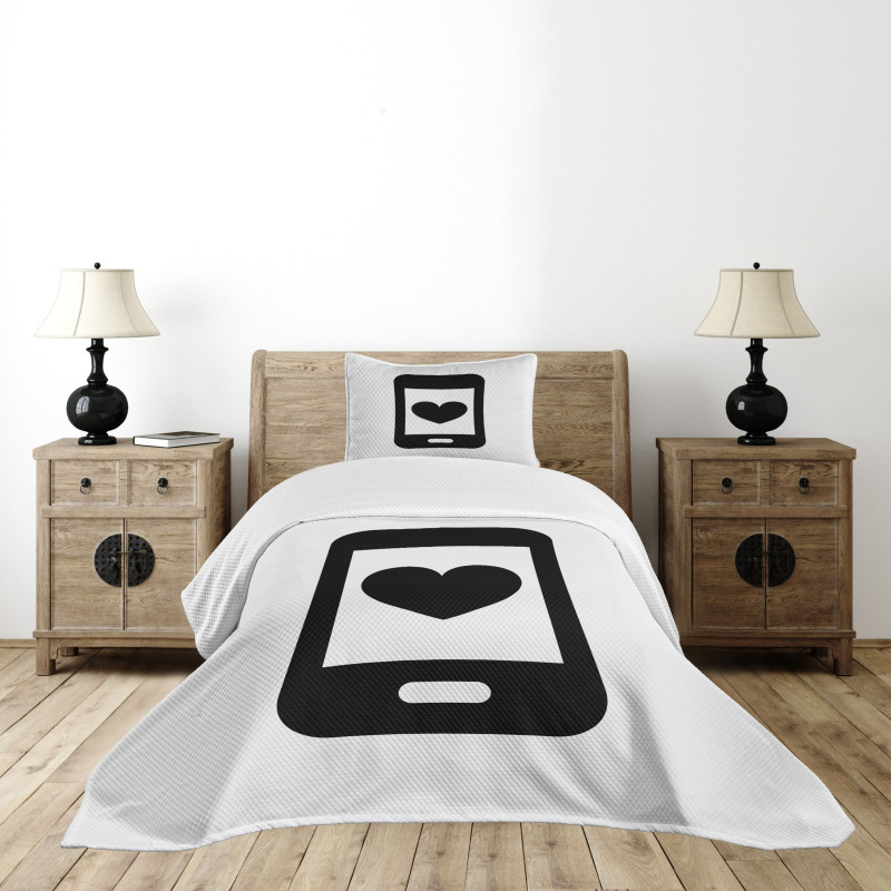 Smartphone Design Bedspread Set