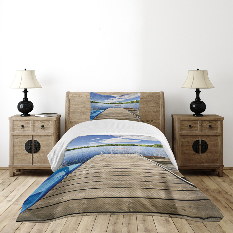 Canada Sunny Day Nature Photo Bedspread Set