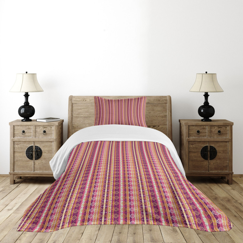 Colorful Fiesta Art Bedspread Set