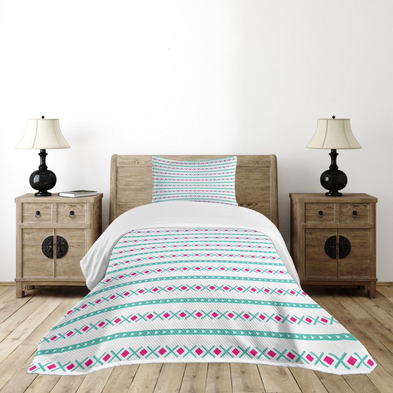 Minimal Horizontal Art Bedspread Set