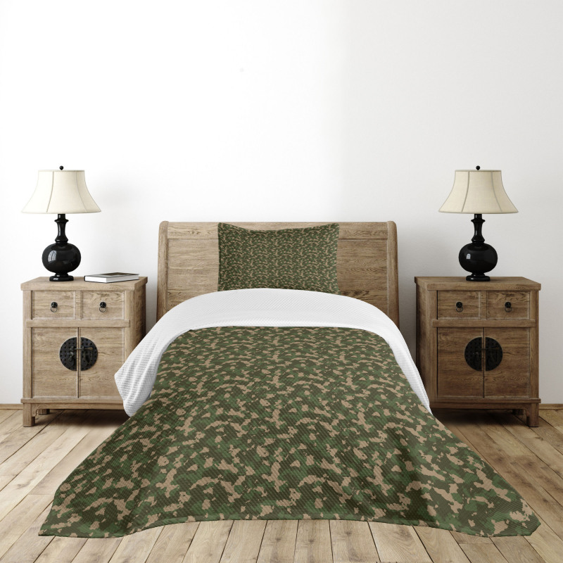 Jungle Marsh Camo Art Bedspread Set