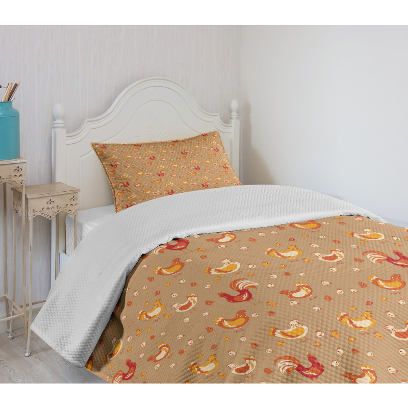 Farm Family Animals Bedspread Set