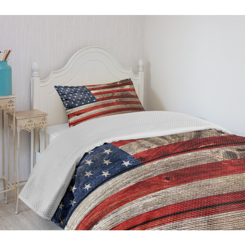 Independence Day Wall Bedspread Set