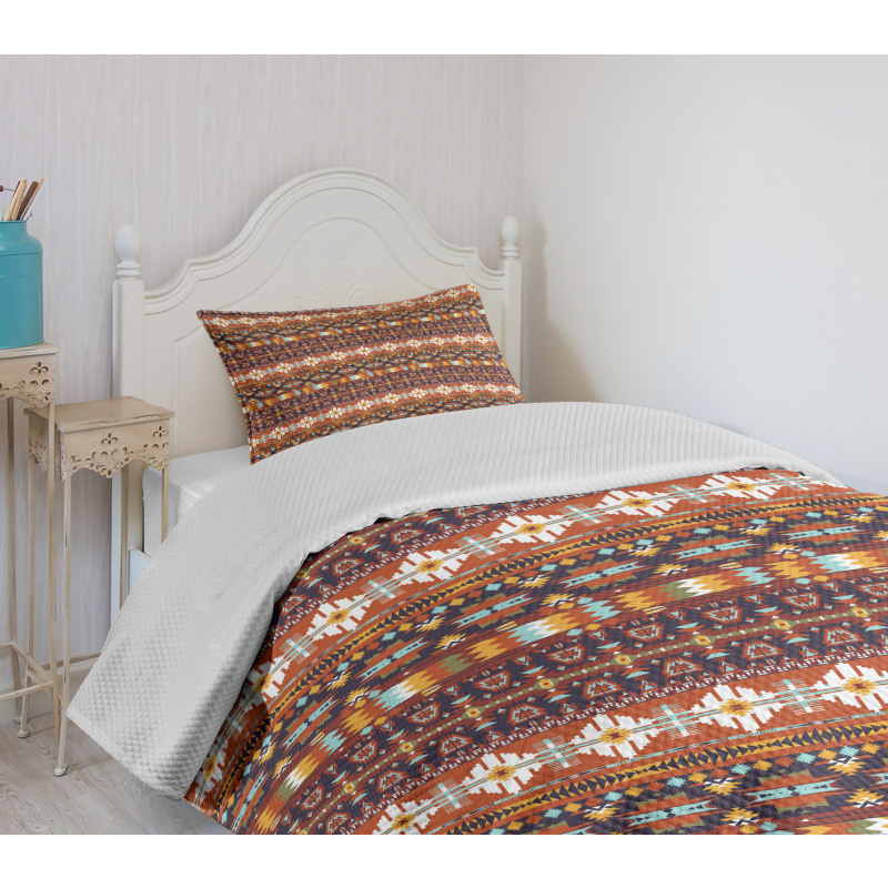 Aztec Style Arrow Bedspread Set