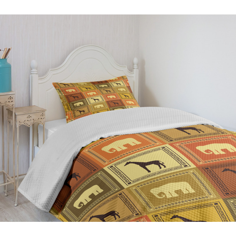 Animals Pattern Bedspread Set