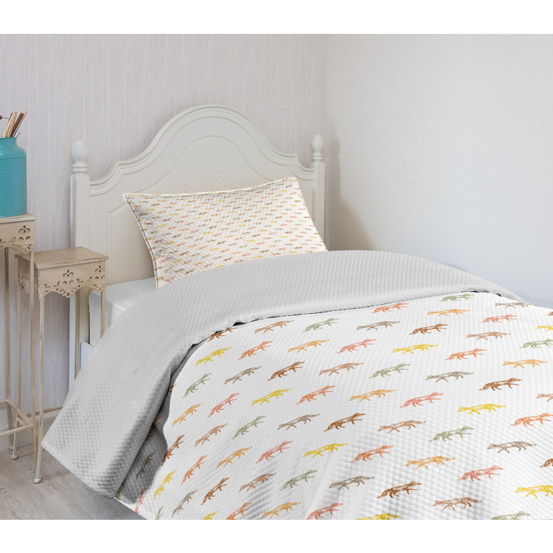 Colorful Savage Animal Pattern Bedspread Set