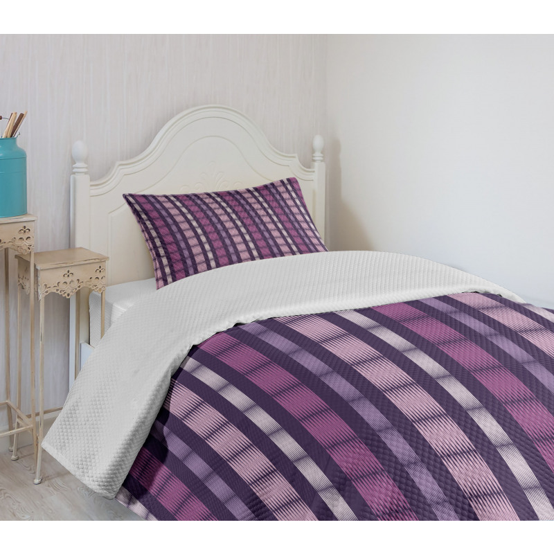 Abstract Stripes Bars Bedspread Set