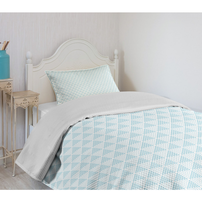 Triangles from Polka Dots Bedspread Set