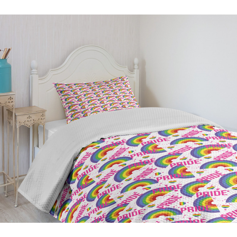 Vivid Pixel LGBT Theme Bedspread Set