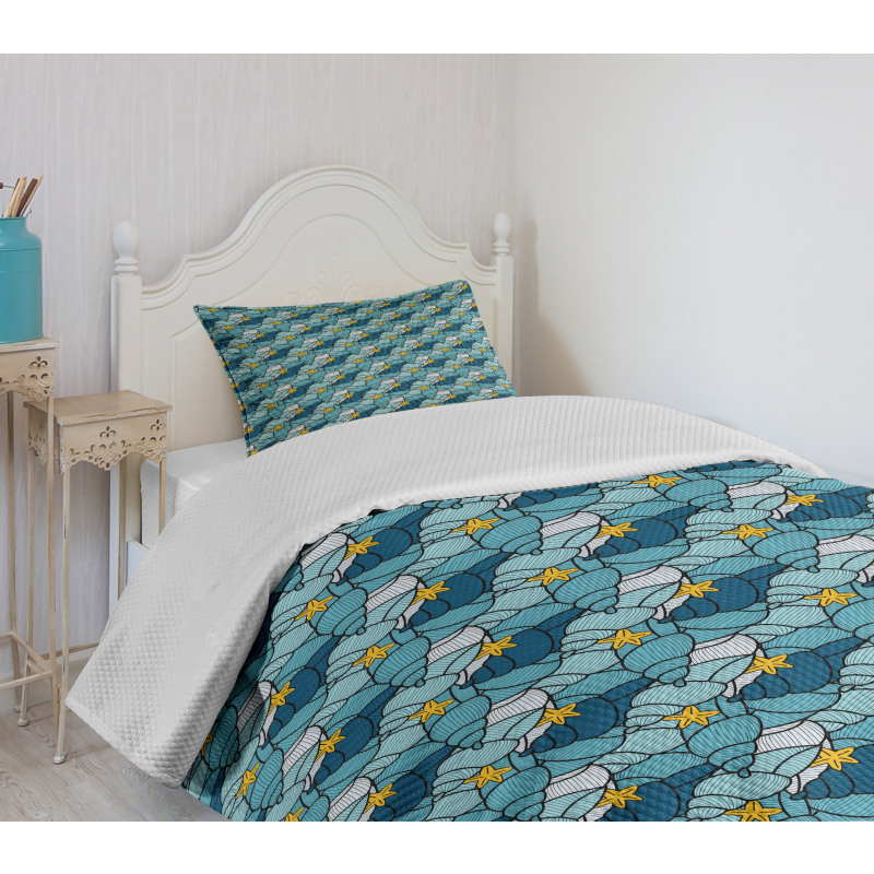 Starfish and Shells Bedspread Set