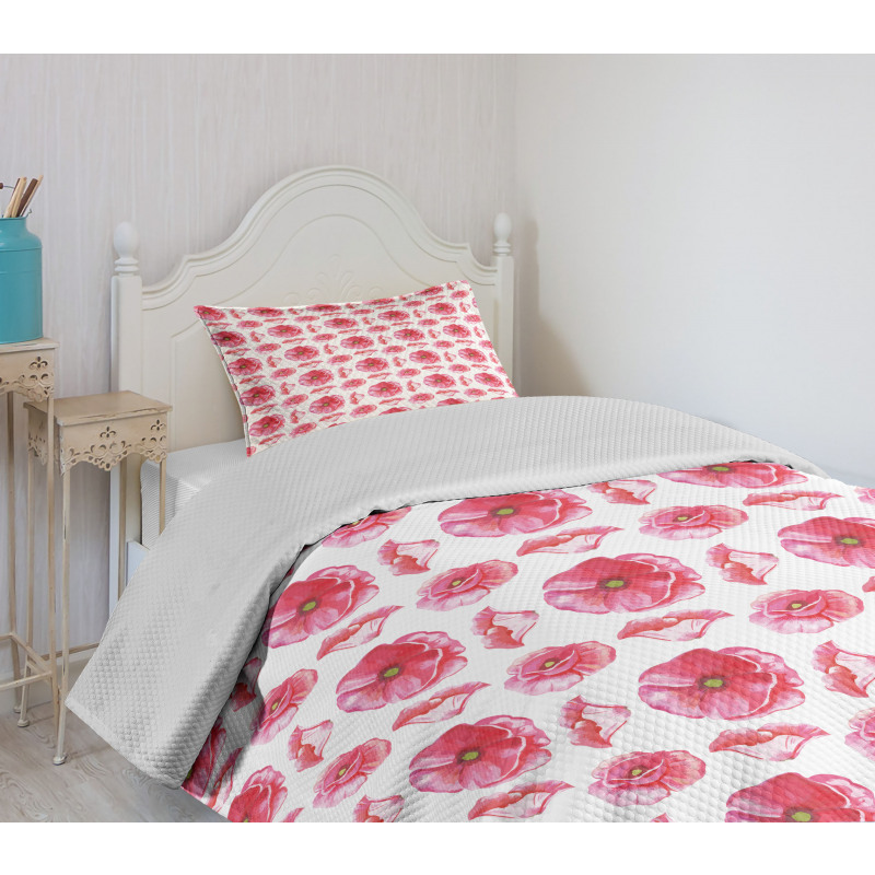 Big Anemone Petals Art Bedspread Set