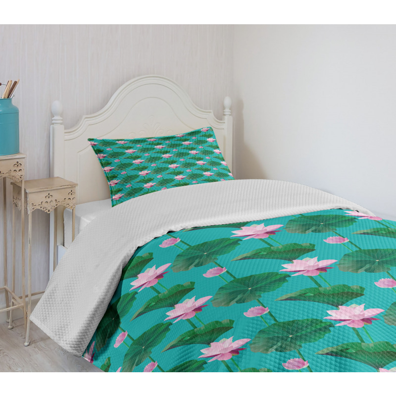 Lotus Leaves Bedspread Set