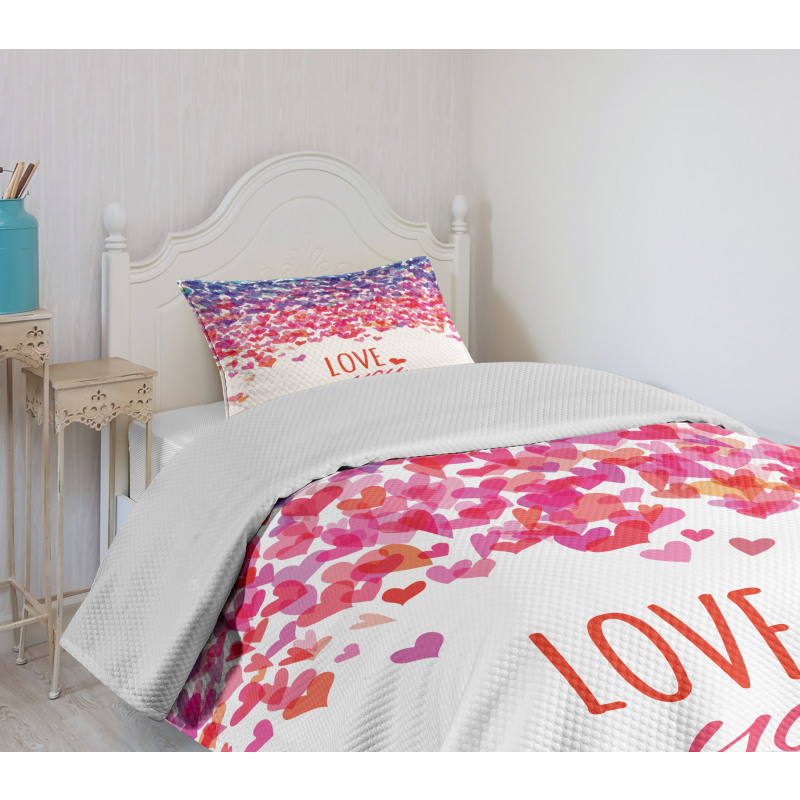 Hearts Love Springtime Bedspread Set