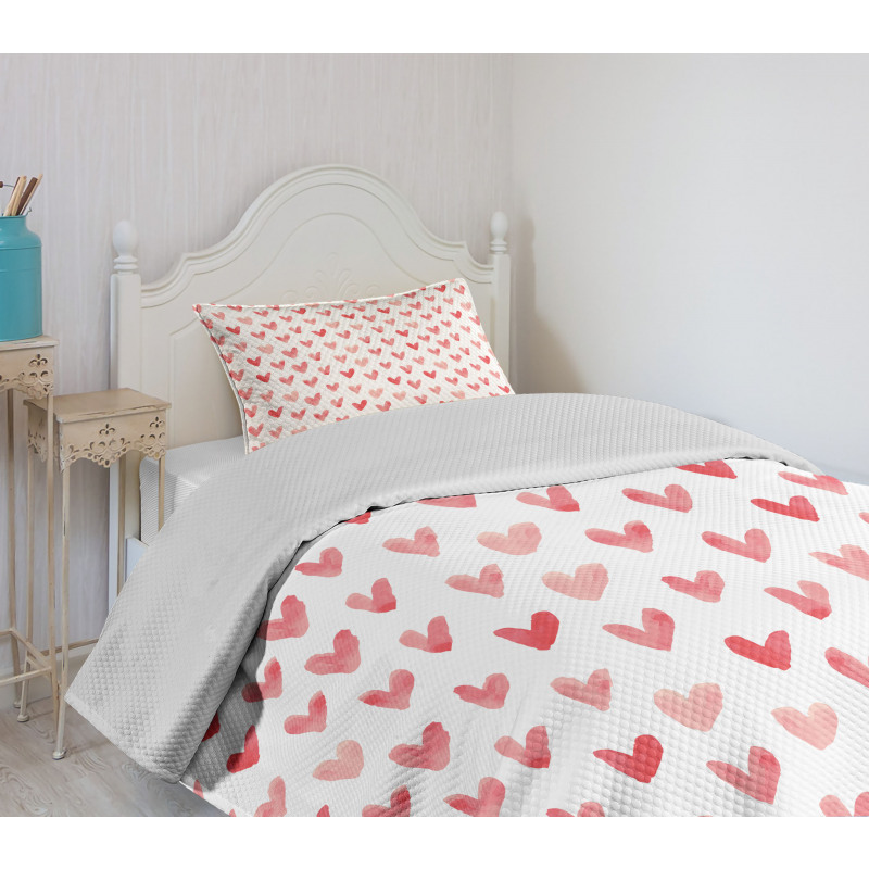 Retro Style Art Shapes Bedspread Set