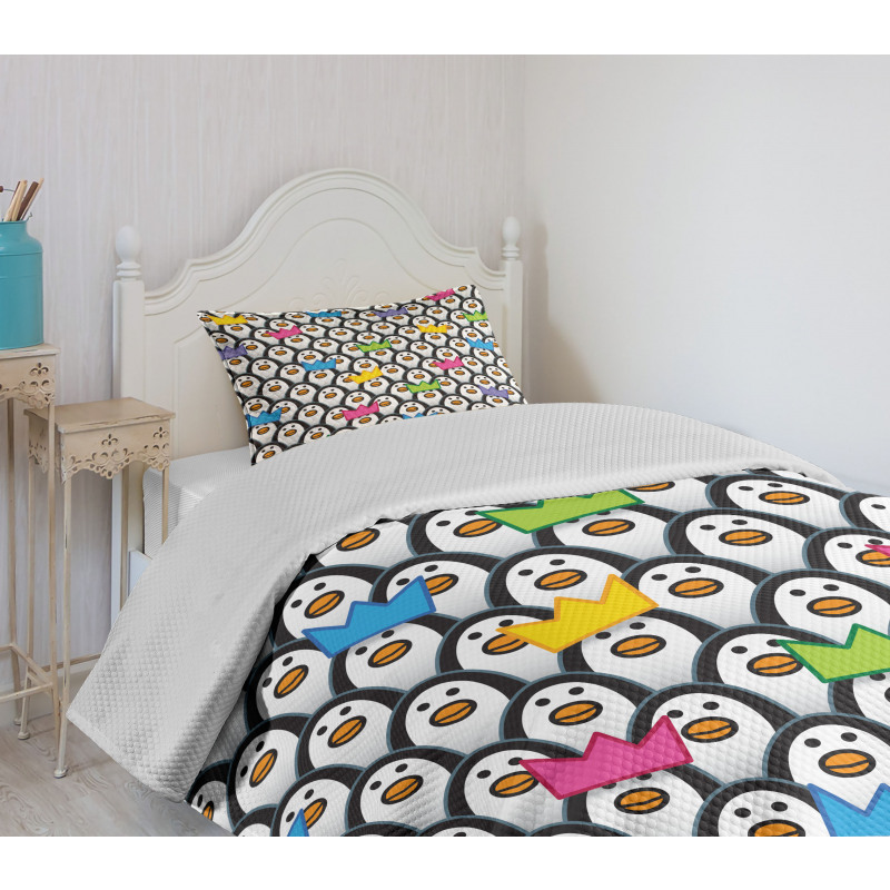 Penguin Ice Animals Bedspread Set