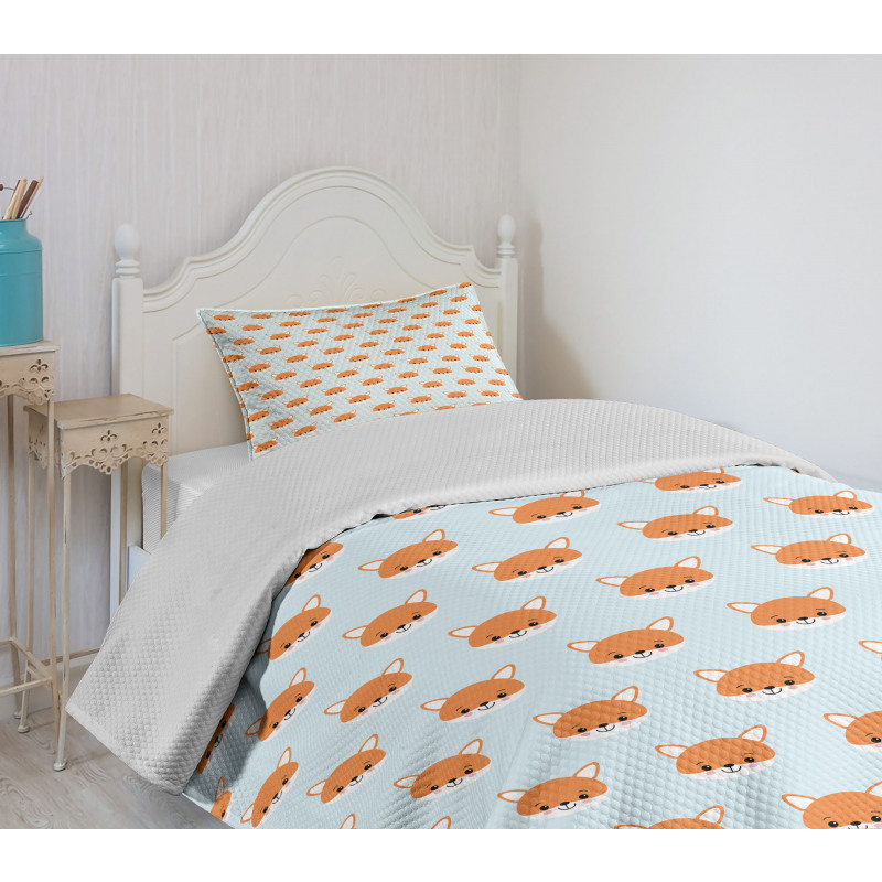 Nursery Baby Animal Head Bedspread Set