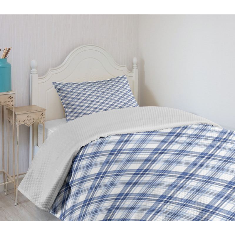 Fashion Diagonal Lines Bedspread Set