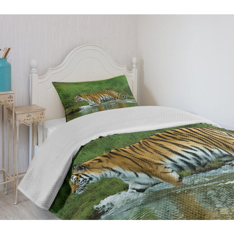 Siberian Tiger Panthera Bedspread Set