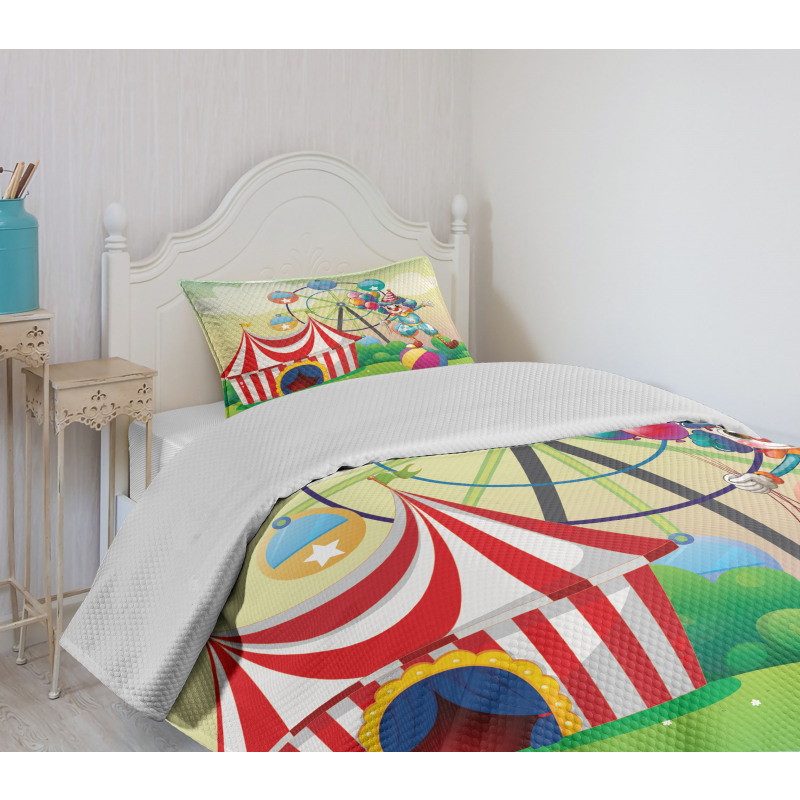 Clown Inflatable Ball Bedspread Set