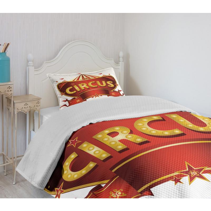 Carnival Sign Nightlife Bedspread Set