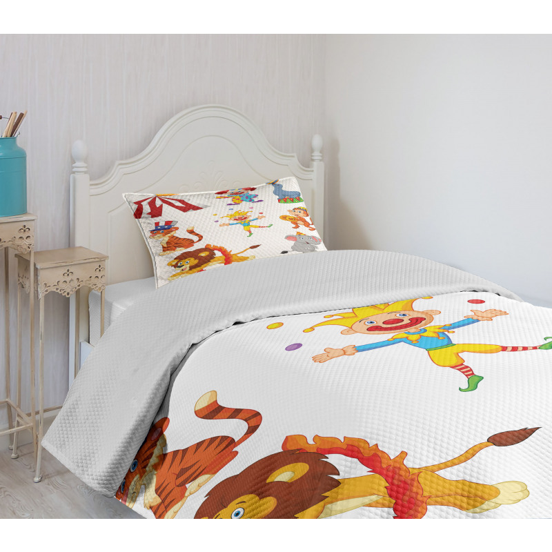 Circus Wild Animals Bedspread Set