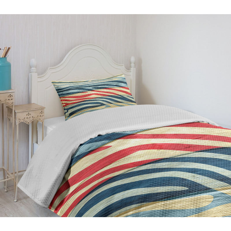 Country Zebra on Wood Bedspread Set