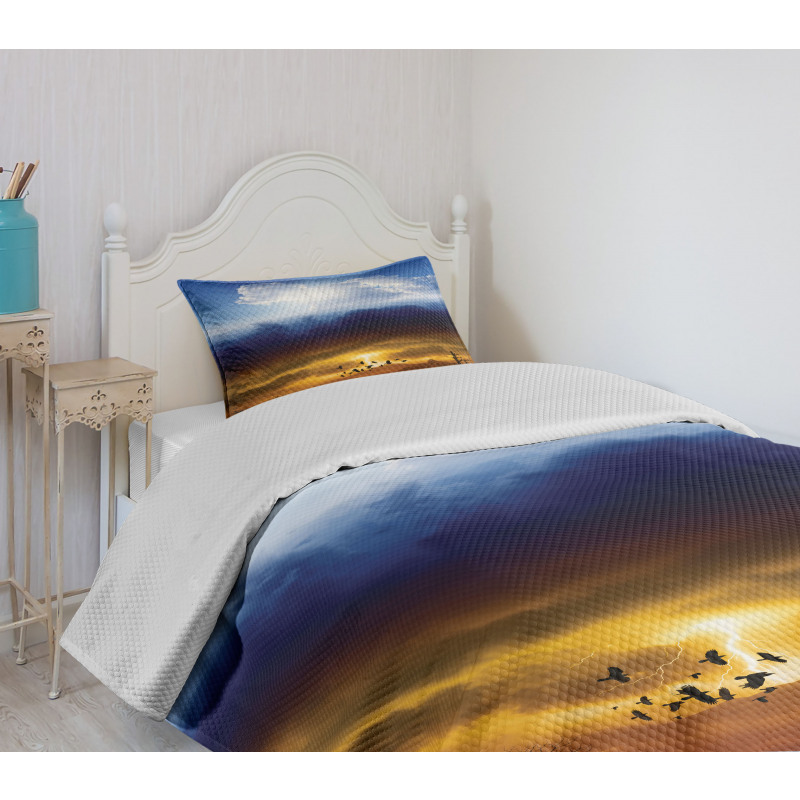 Sun Stormy Sky Heaven Bedspread Set