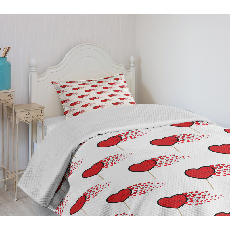 Hearts Lollipops Bedspread Set